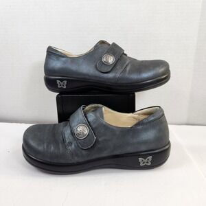 Alegria Joleen Black Leather Loafer Clogs Womens 40 JOL-657 US Sz 9.5/10
